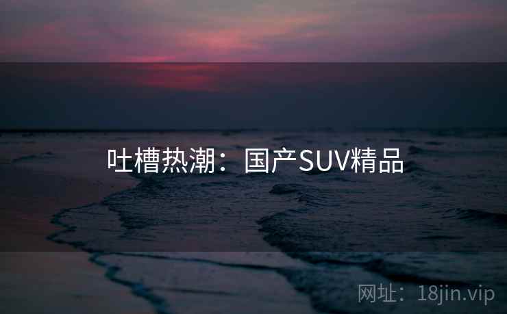 吐槽热潮：国产SUV精品