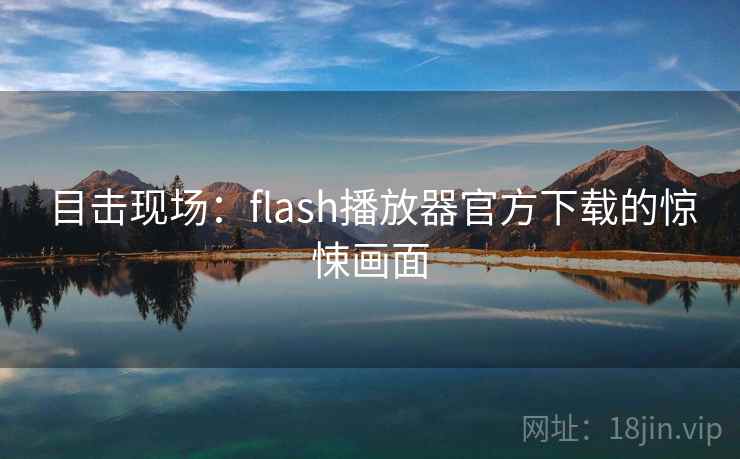 目击现场：flash播放器官方下载的惊悚画面